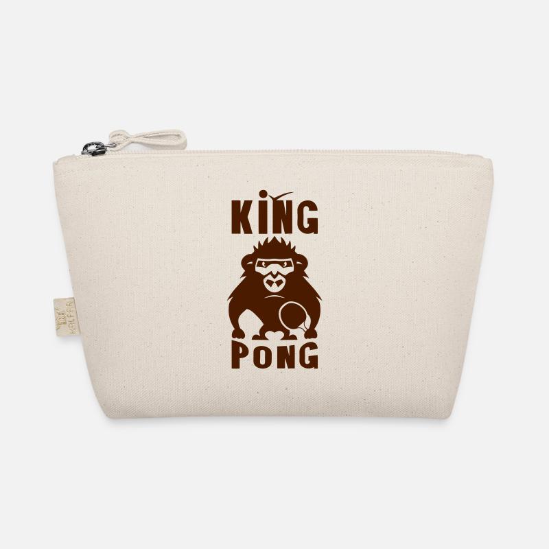 Ping-Pong-Schläger Gorilla König - Bio-Täschchen - Natur