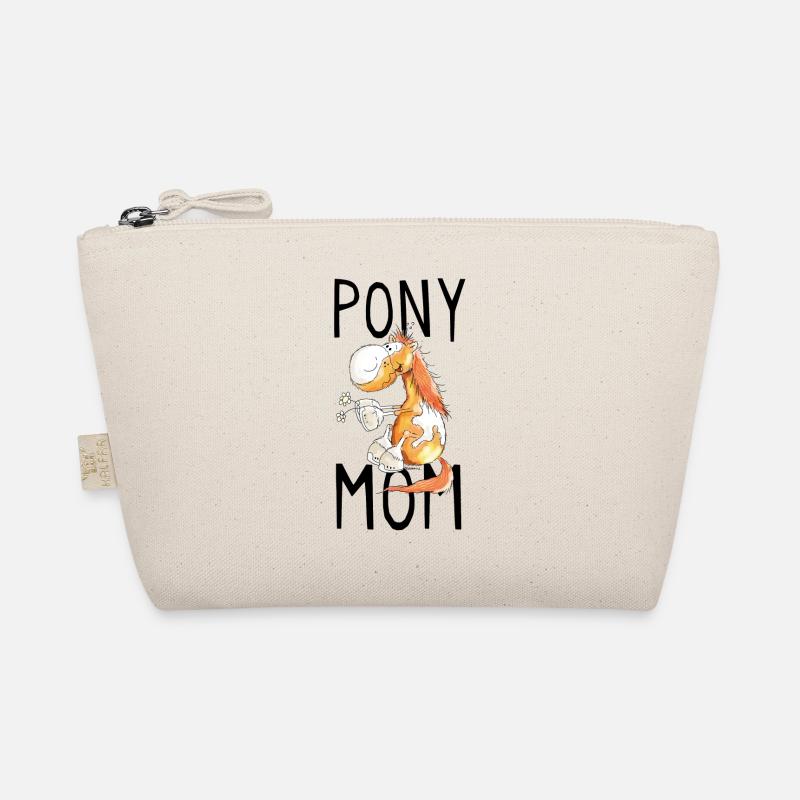 Pony Mom - Ponys - Pferd - Pferde - Fuchs - Comic Bio-Täschchen