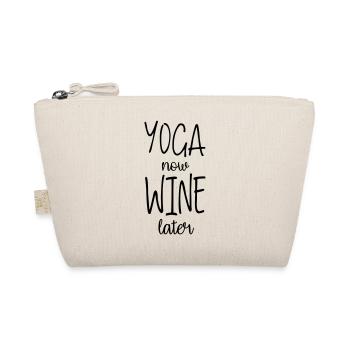 Yoga now wine later - Organic Pouch - nature - Front