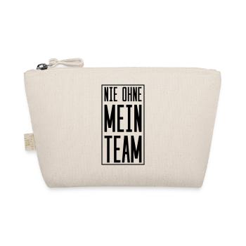 nie ohne mein team - Bio-Täschchen - Natur - Vorne