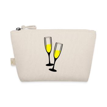 sekt glaeser anstossen - Bio-Täschchen - Natur - Vorne