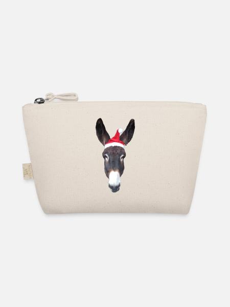 Donkey christmas - Organic Pouch - nature