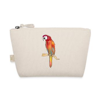 colorful parrot in polygon style - Organic Pouch - nature - Front