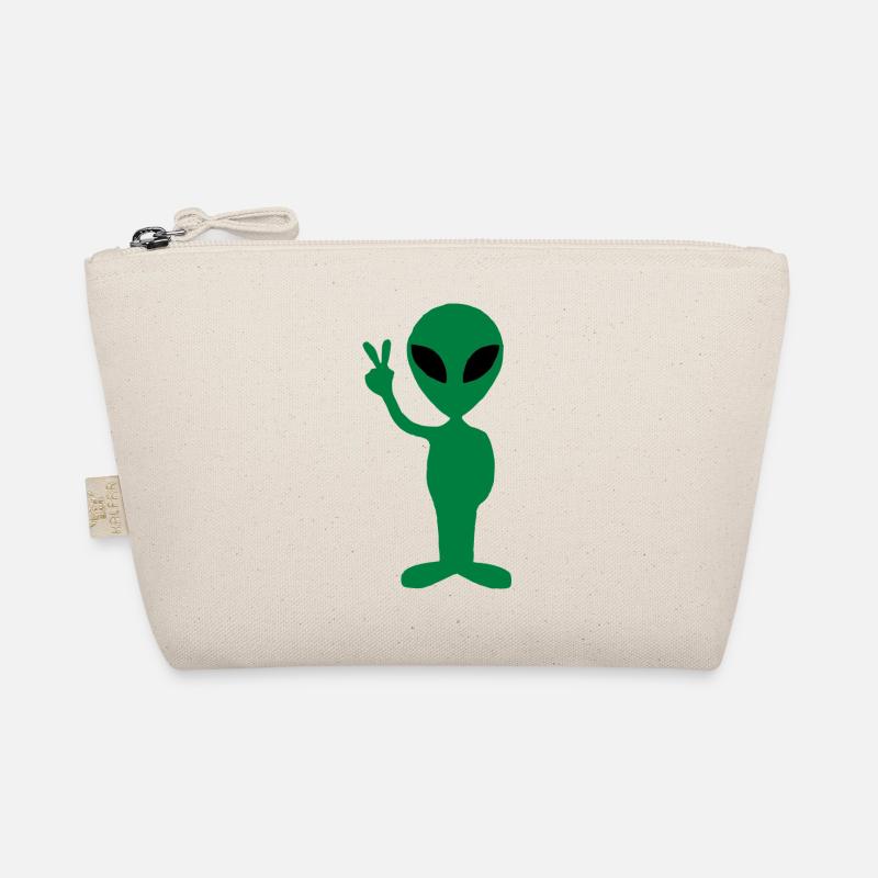 Green alien Organic Pouch