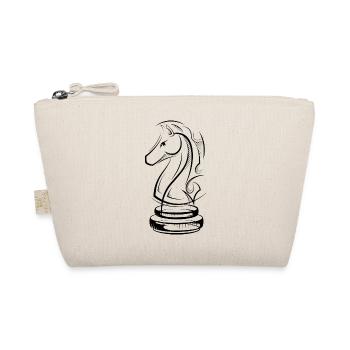 Chess Horse Drawing SKizze Chess Player icon - Organic Pouch - nature - Front
