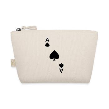 Playing card ace of spades - Organic Pouch - nature - Front