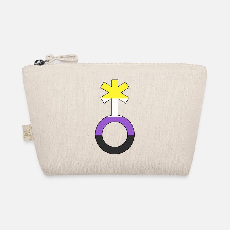 Non-binary symbol non-binary non-binary gender Organic Pouch