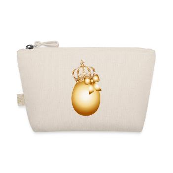 golden egg with golden crown and gold bow - Organic Pouch - nature - Front