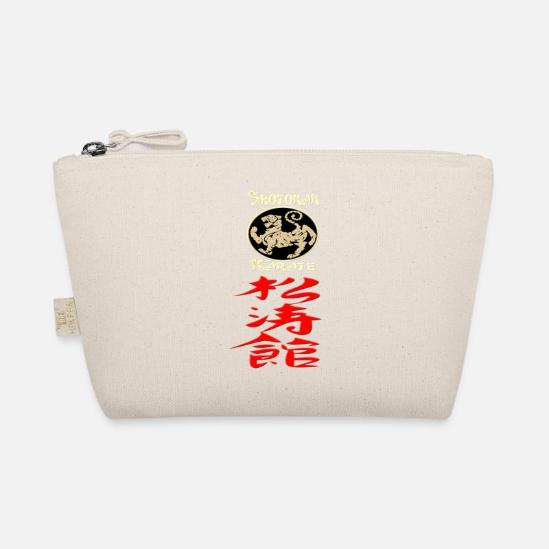 Karate Shotokan Tiger Logo Kanji Calligraphy - Bio-Täschchen - Natur