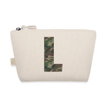 Lettre L dure dans le motif de camouflage! - Trousse biologique - nature - Devant