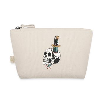 dague transperce crane tete de mort old school - Trousse biologique - nature - Devant