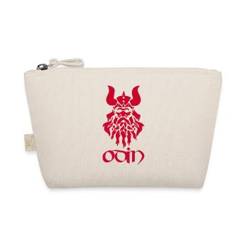 Norse God Odin (red) - Organic Pouch - nature - Front