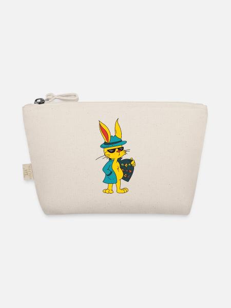 Funny Easter Motifs Easter Easter Eggs - Organic Pouch - nature - Front