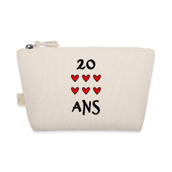 20 ANS. 20e ANNIVERSAIRE. ANNIVERSAIRE 20 ANS. ANN - Trousse biologique - nature - Devant