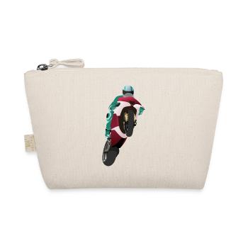 Extreme Wheelie with Motorbike at the Race - Organic Pouch - nature - Front