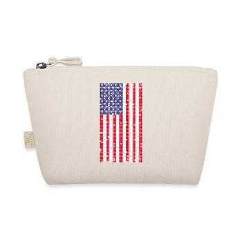 8Bit Retro July 4 USA - Organic Pouch - nature - Front
