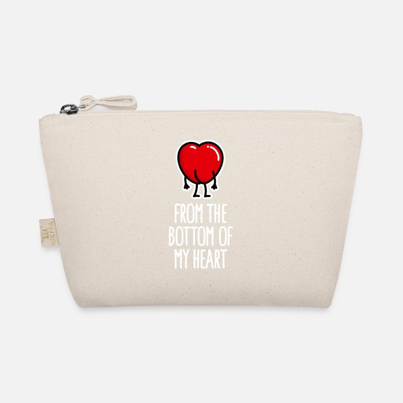 Funny Valentine's Day Valentin Ass Heart cartoon Organic Pouch