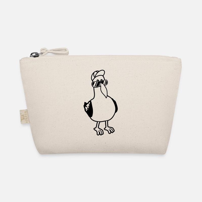 Möwe coole Sonnenbrille Mütze Bio-Täschchen