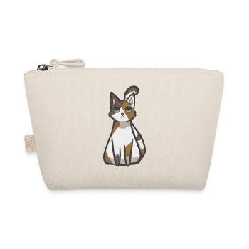 Chat Calico Kawaii - Trousse biologique - nature - Devant
