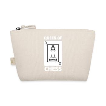 cool Queen of chess t-shirt - Organic Pouch - nature - Front