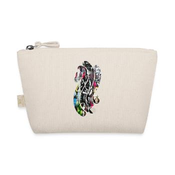 Retro Musik Graffiti Spritzer Vintage-Farbe bunt - Bio-Täschchen - Natur - Vorne