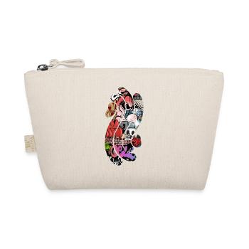 Retro Musik Graffiti Spritzer Vintage-Farbe bunt - Bio-Täschchen - Natur - Vorne