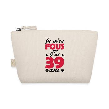 j'ai 39 ans / humour anniversaire 39 ans - Trousse biologique - nature - Devant