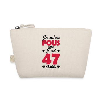j'ai 47 ans / cadeau anniversaire 47 ans - Trousse biologique - nature - Devant