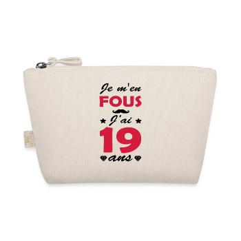 j ai 19 ans / humour anniversaire 19 ans - Trousse biologique - nature - Devant