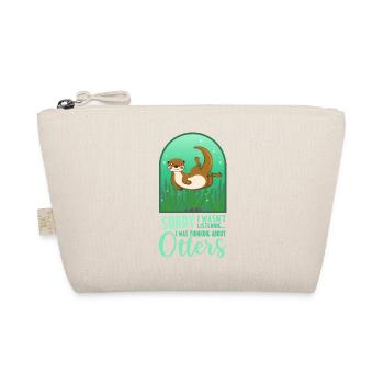 Thinking About Otter Cute Sea Animal Wildlife - Organic Pouch - nature - Front