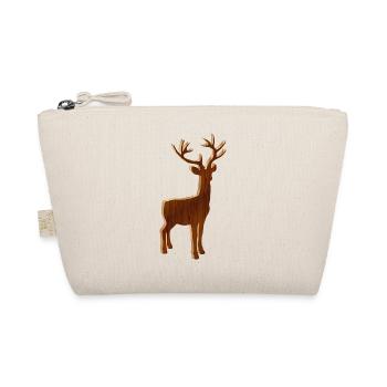 Regard de cerf en bois avec des bois impressionnants - Trousse biologique - nature - Devant