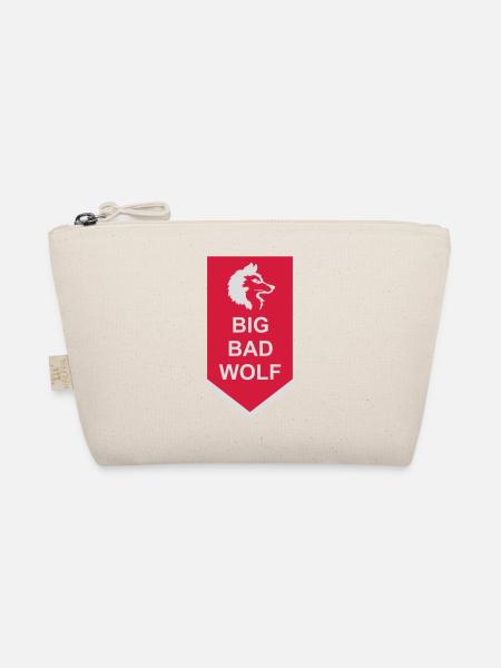 big bad wolf quote - Organic Pouch - nature - Front