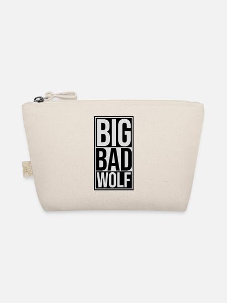 big bad wolf quote - Organic Pouch - nature - Front