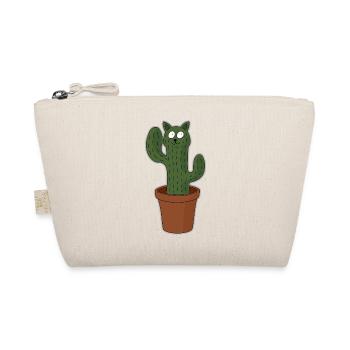 Cat as cactus in flower pot - Organic Pouch - nature - Front