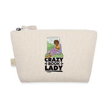 Crazy Book Lady - Bio-Täschchen - Natur - Vorne