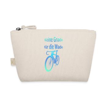 Keine Gnade für die Wade. Radsport Spruch 3D - Bio-Täschchen - Natur - Vorne