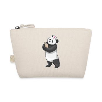 Panda Krankenschwester  - Bio-Täschchen - Natur - Vorne