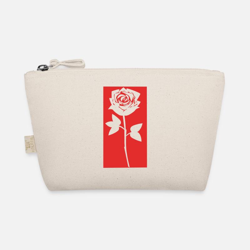 Rote Rose Bio-Täschchen