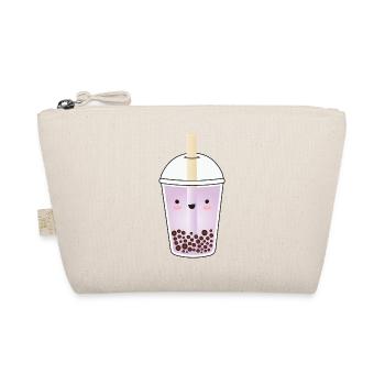 Purple Taro Bubble Tea Kawaii - Organic Pouch - nature - Front