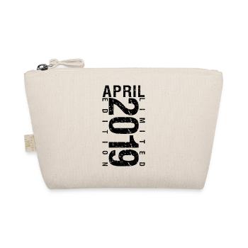 Birthday April 2019 April born in April 2019 - Organic Pouch - nature - Front