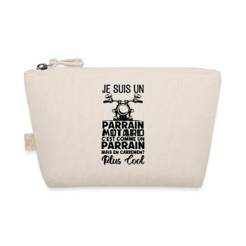 parrain motard Cadeau parrain motard super parrain - Trousse biologique - nature - Devant