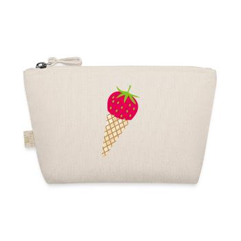 fraise crème glacée fraise temps sucré fruits délicieux fruits - Trousse biologique - nature - Devant