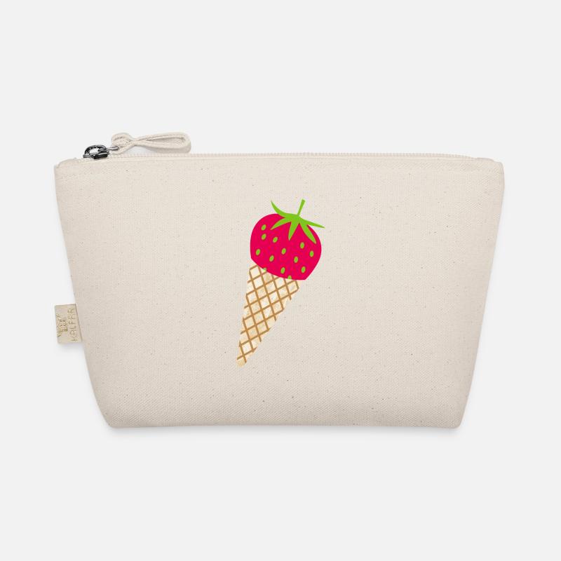 Erdbeere Eis Erdbeerzeit süß lecker Obst Früchte Bio-Täschchen