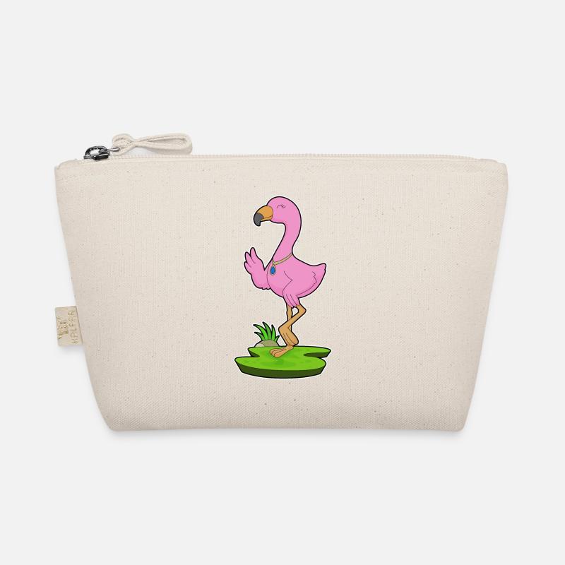 Flamingo Halskette Bio-Täschchen