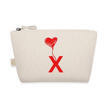 Letter x core - Organic Pouch - nature - Front