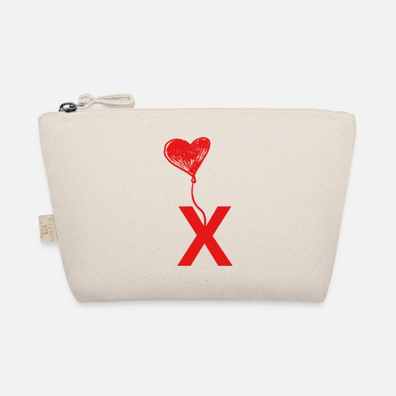 Buchstabe x Kern Bio-Täschchen