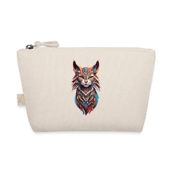 Boho Wildkatzen Spirit Design - Bio-Täschchen - Natur - Vorne