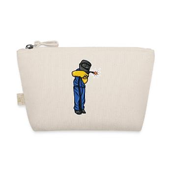 Funny Welder Boy - Organic Pouch - nature - Front