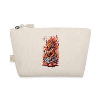 Asian Dragon Ukiyo-E Art Style Aesthetics - Organic Pouch - nature - Front