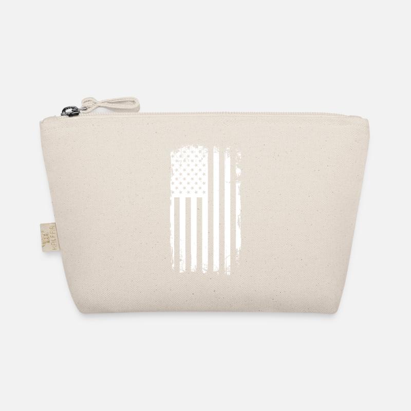 Drapeau américain en détresse Grunge Trousse biologique